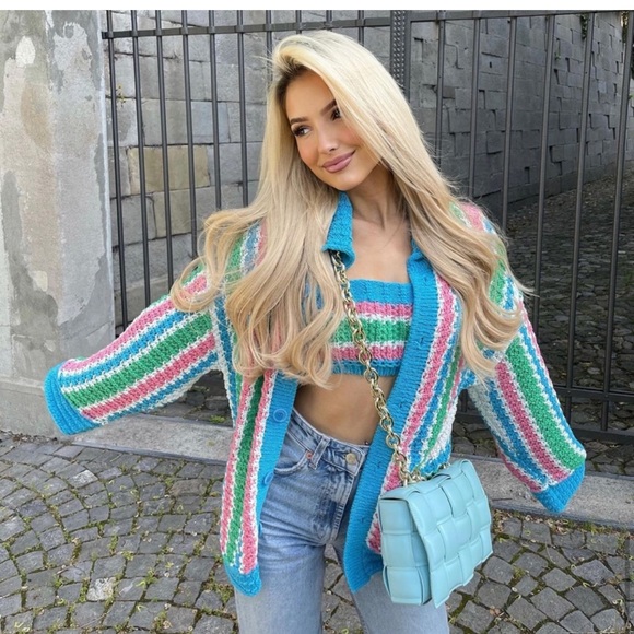 ZARA Striped Knit Top - Picture 3 of 4